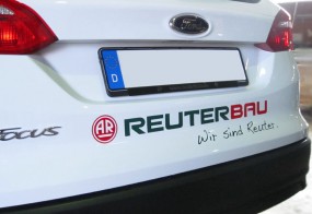 Autoaufkleber / Reuter Bauunternehmen