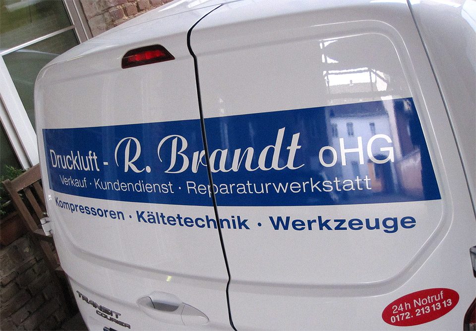 Autobeschriftung / Druckluft Brandt