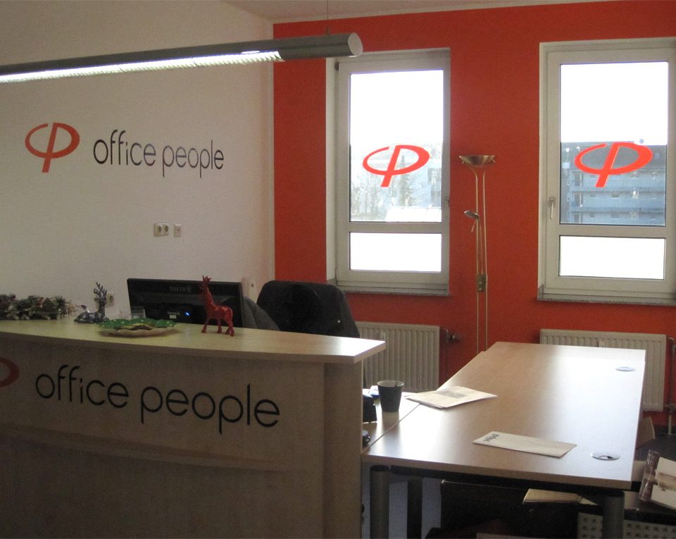 Beschriftung / Office People / Rheydt