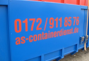 Folienbeschriftung / AS-Containerdienst / Container