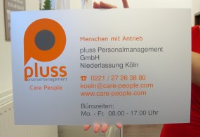 Aluminiumschild / pluss GmbH / Köln